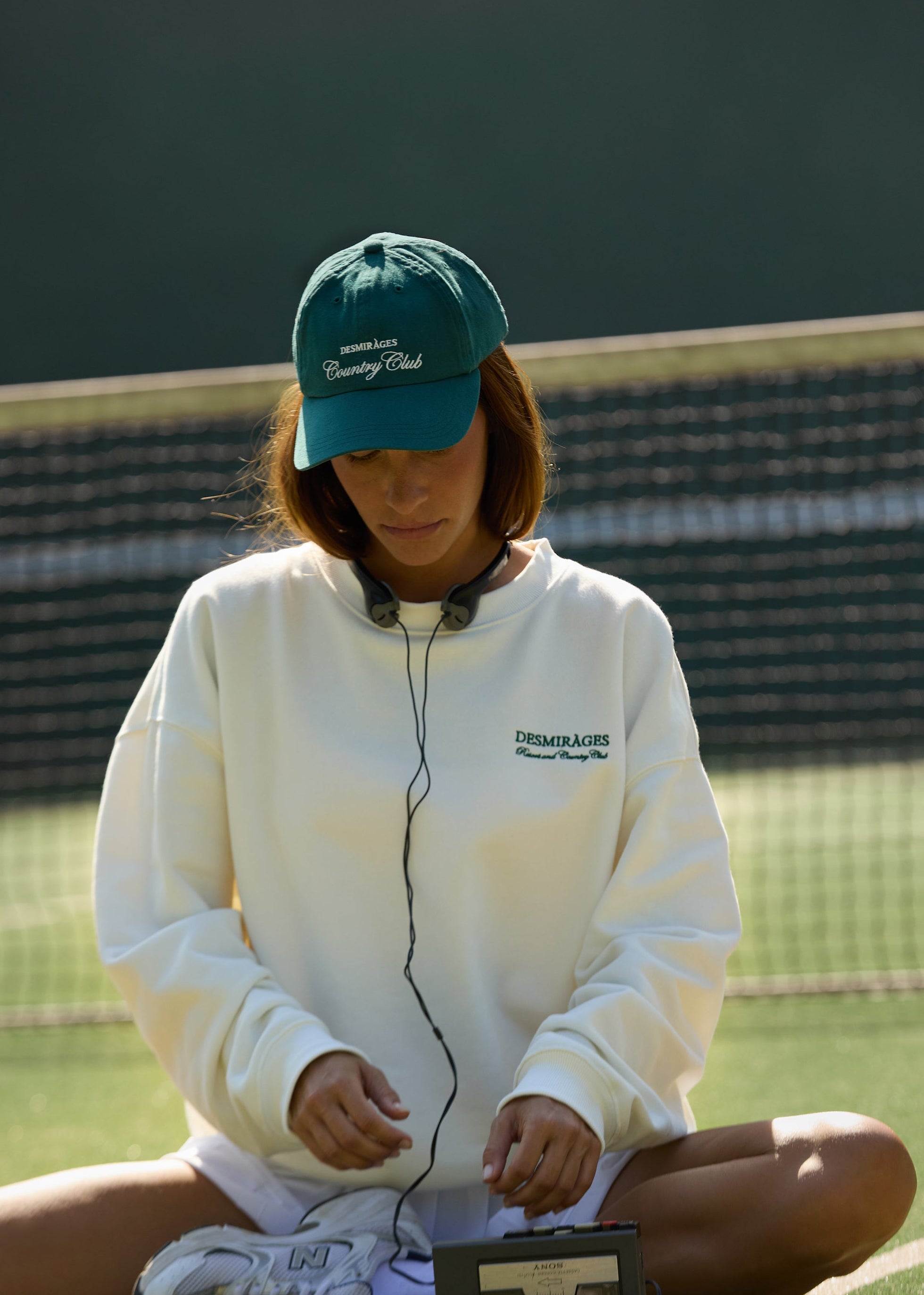 dark green dad cap for women