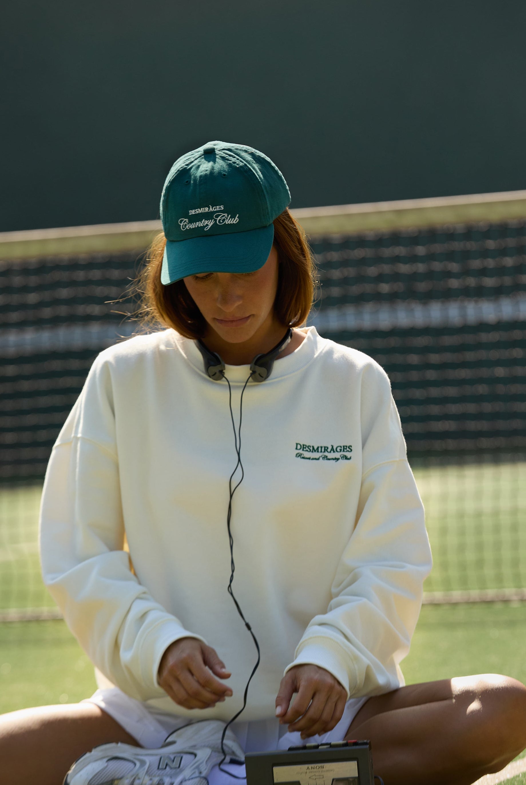 dark green dad cap for women