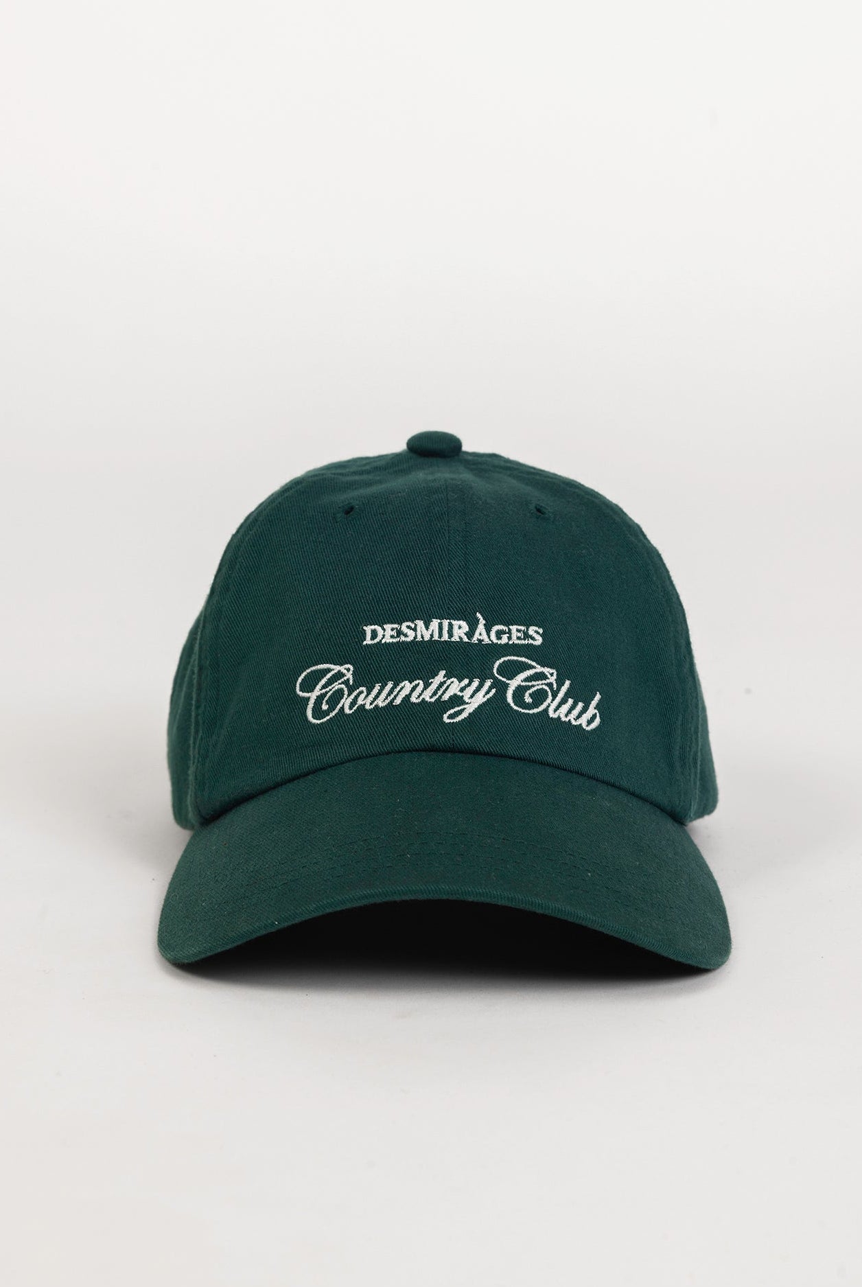 Green dad cap embroidered