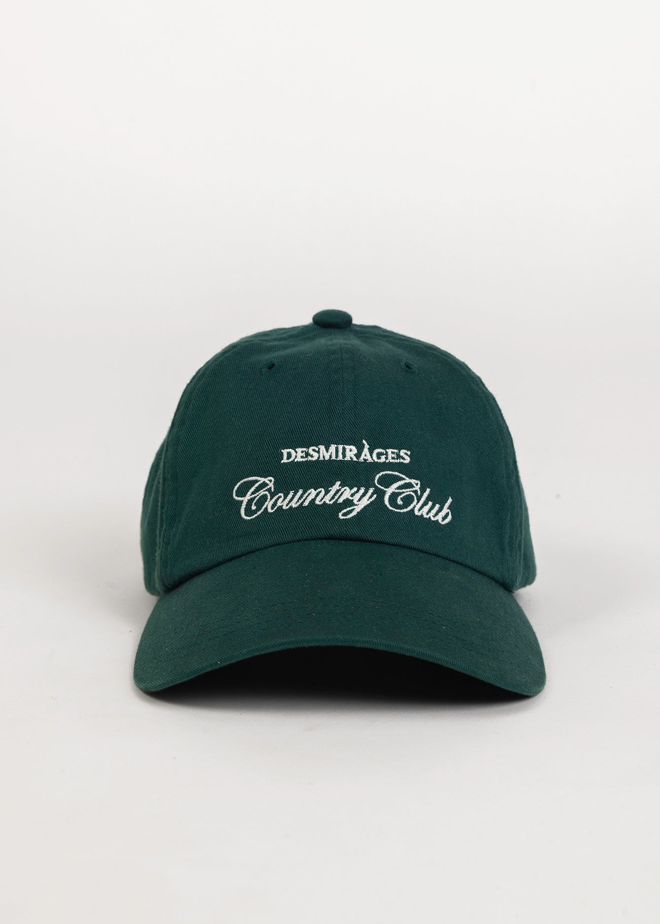 Green dad cap embroidered