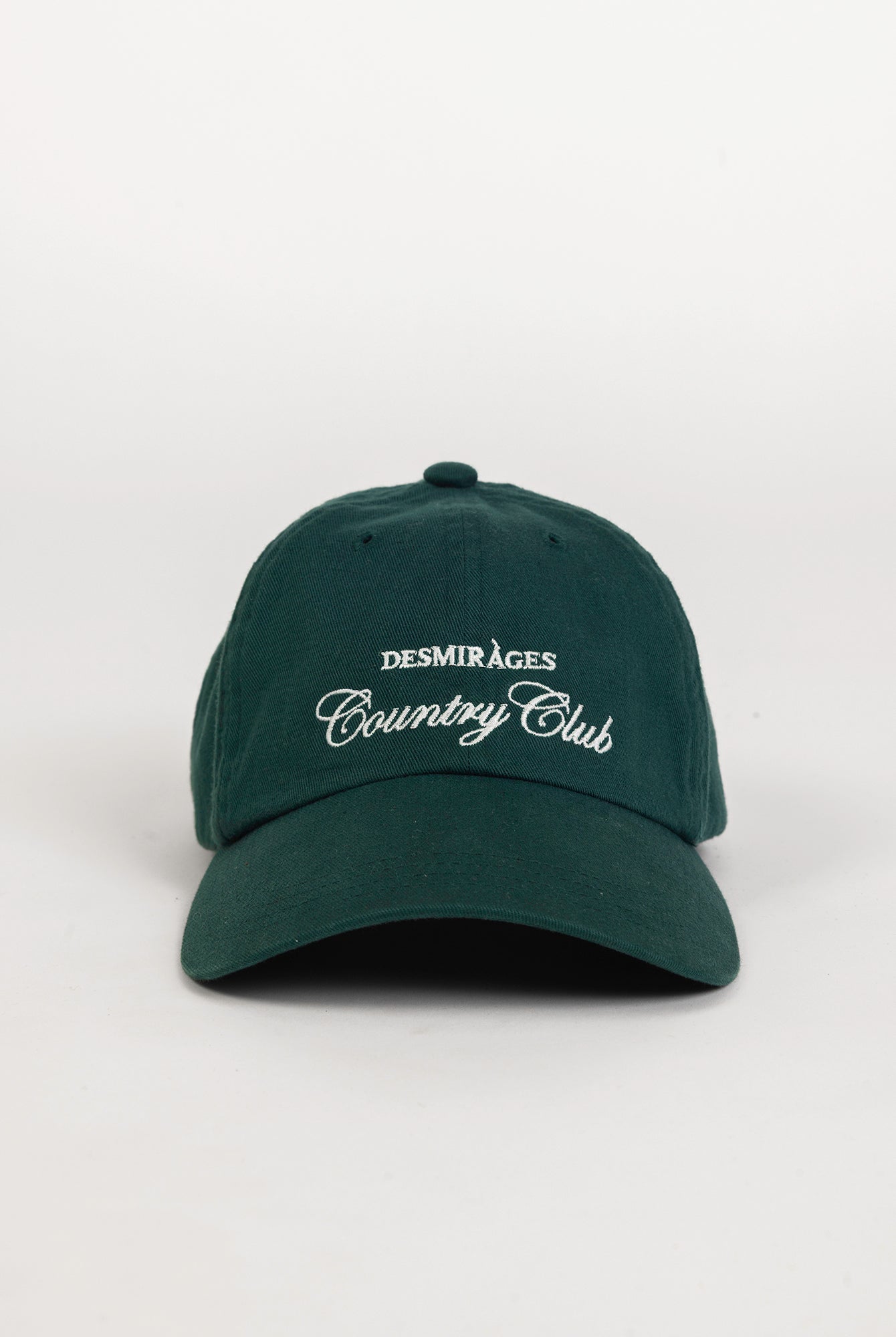 Green dad cap embroidered