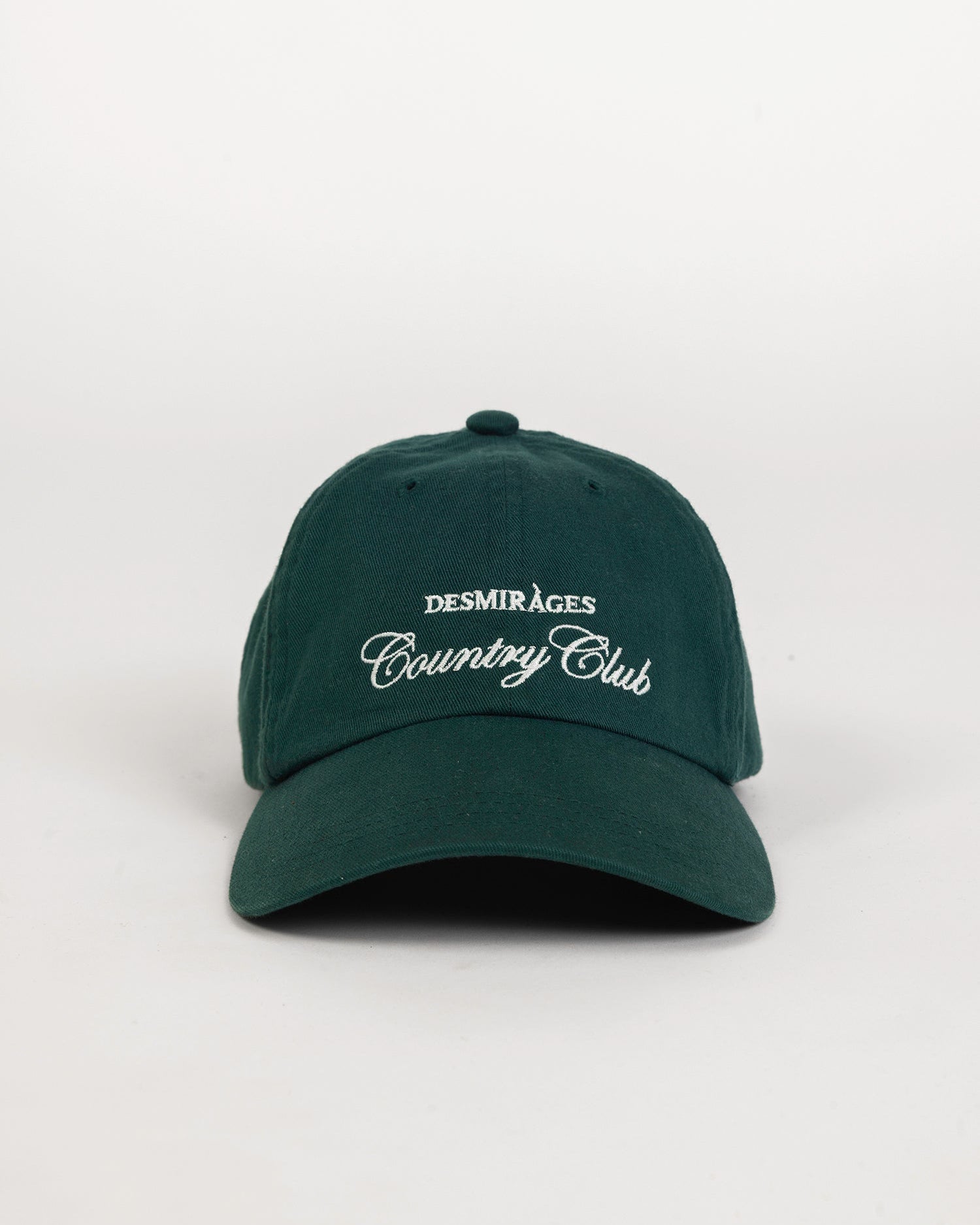 Green dad cap embroidered