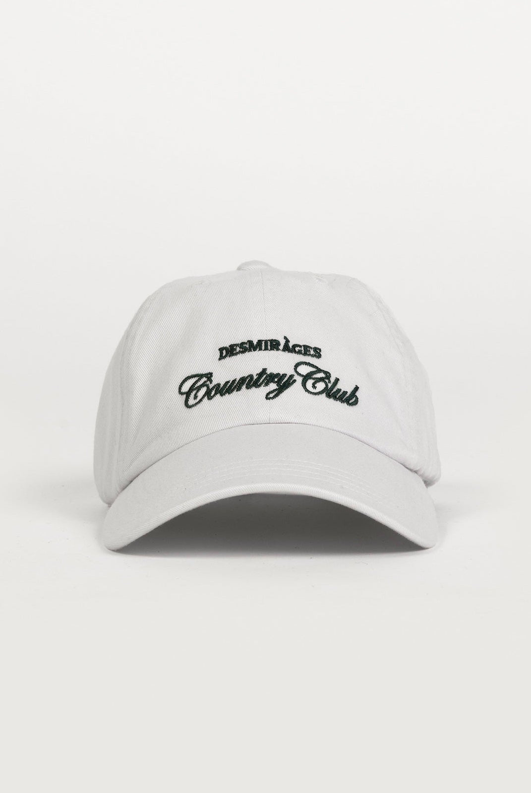 White dad cap embroidered