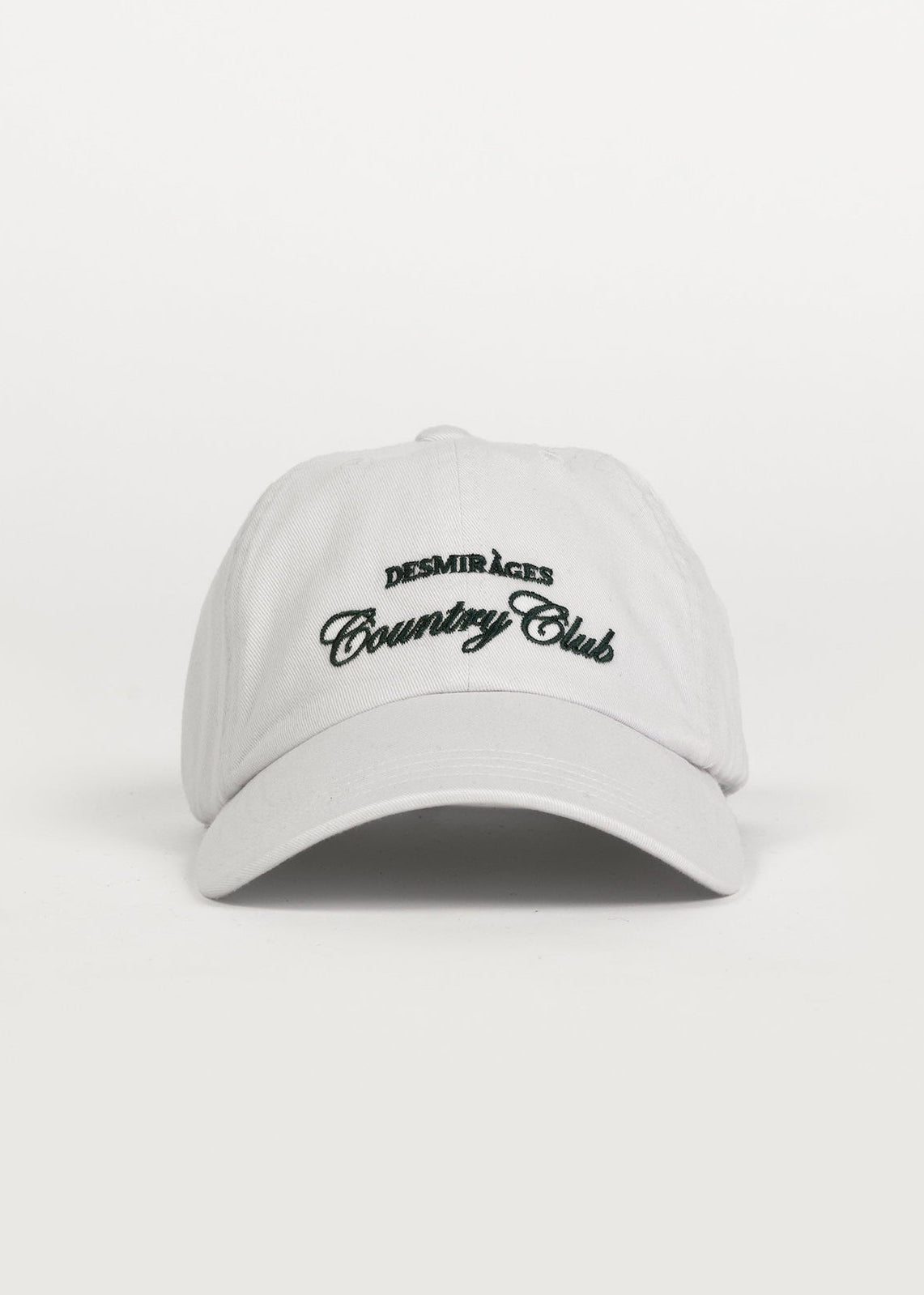 White dad cap embroidered