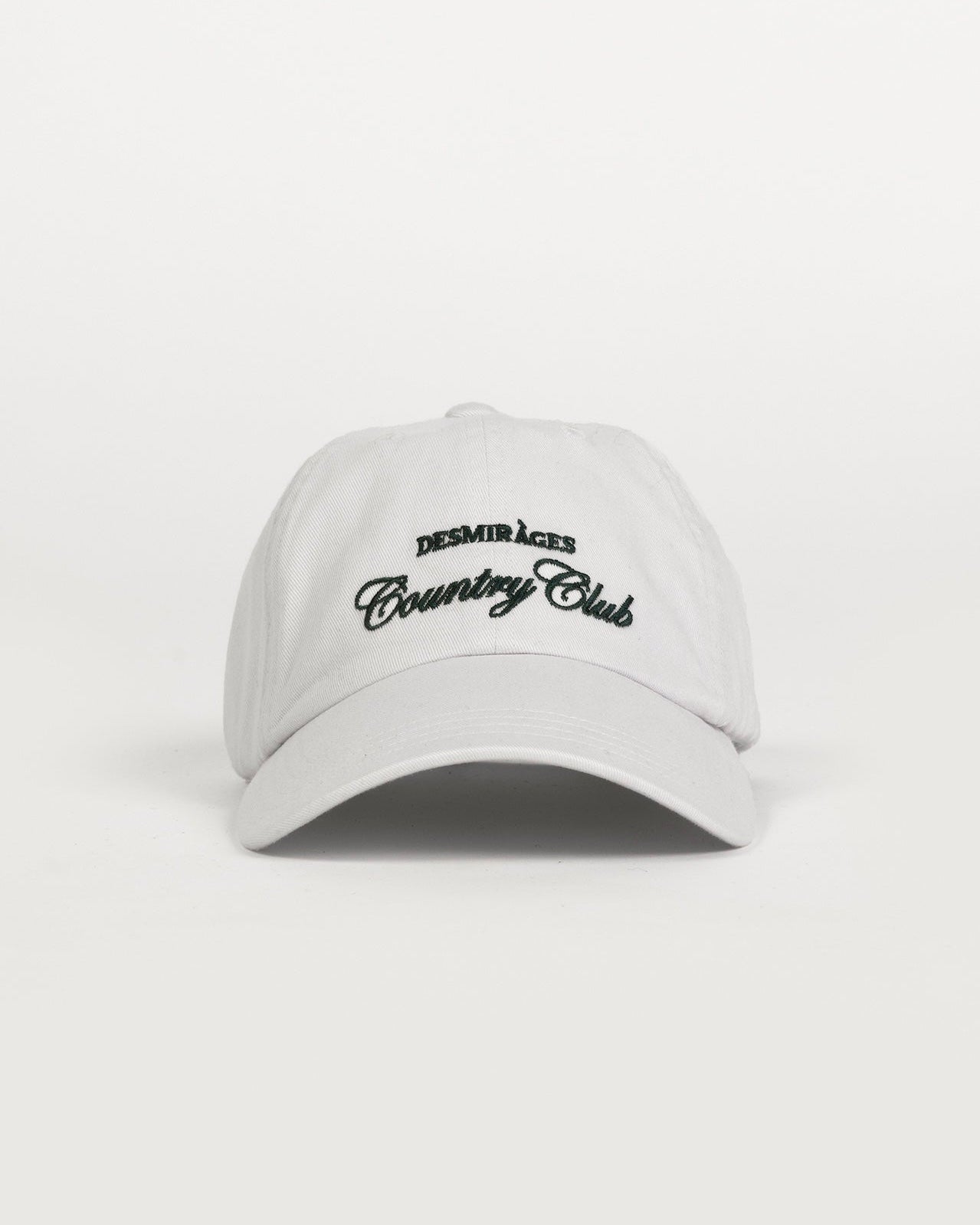 White dad cap embroidered