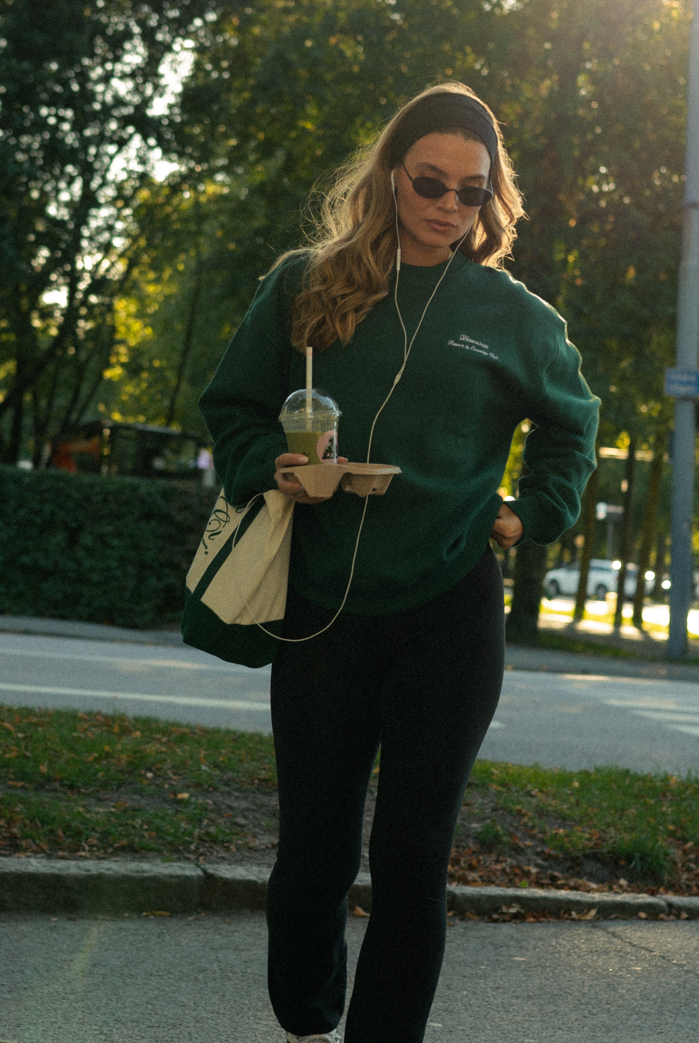 Dark Green Sweater for women