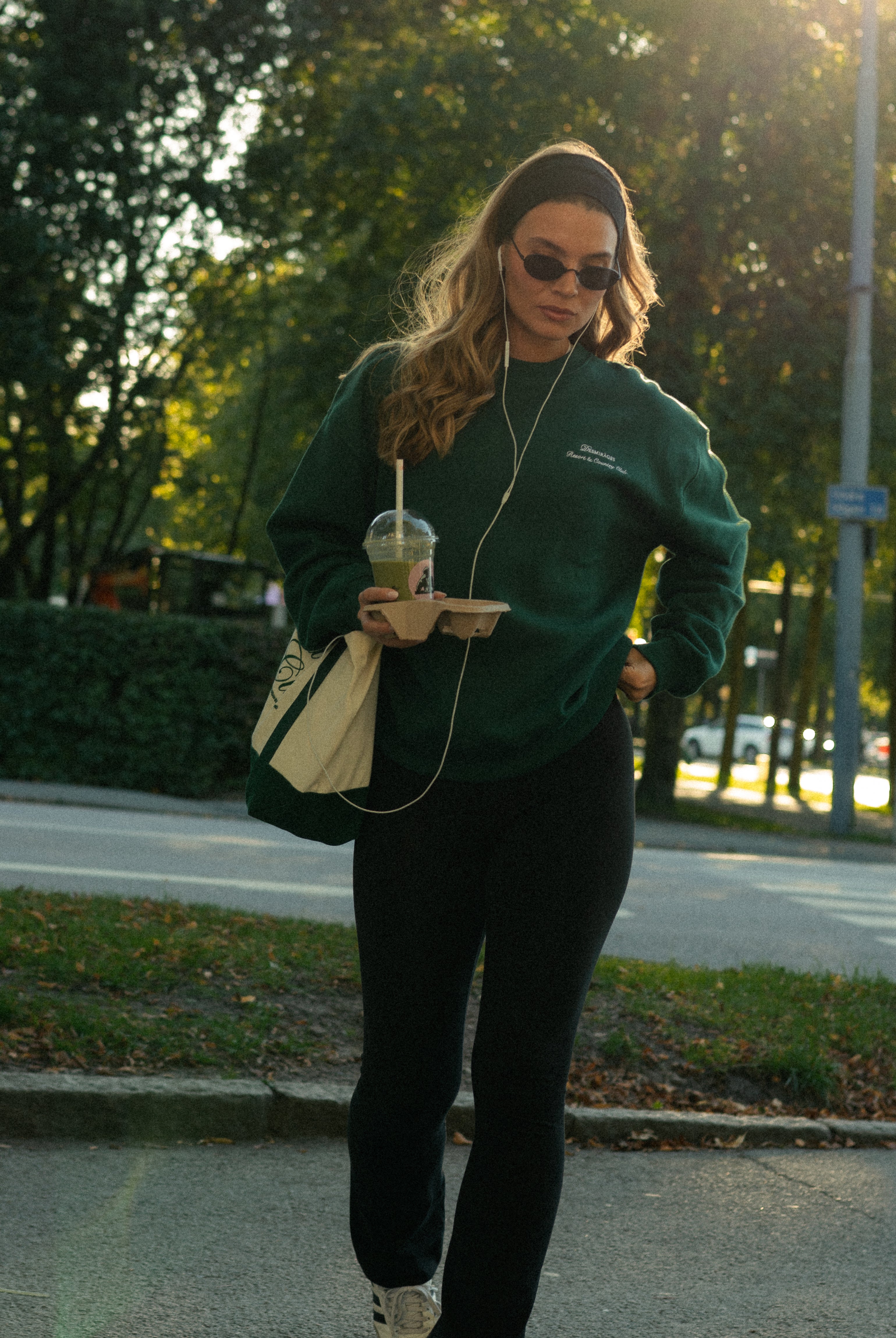 Dark Green Sweater for women