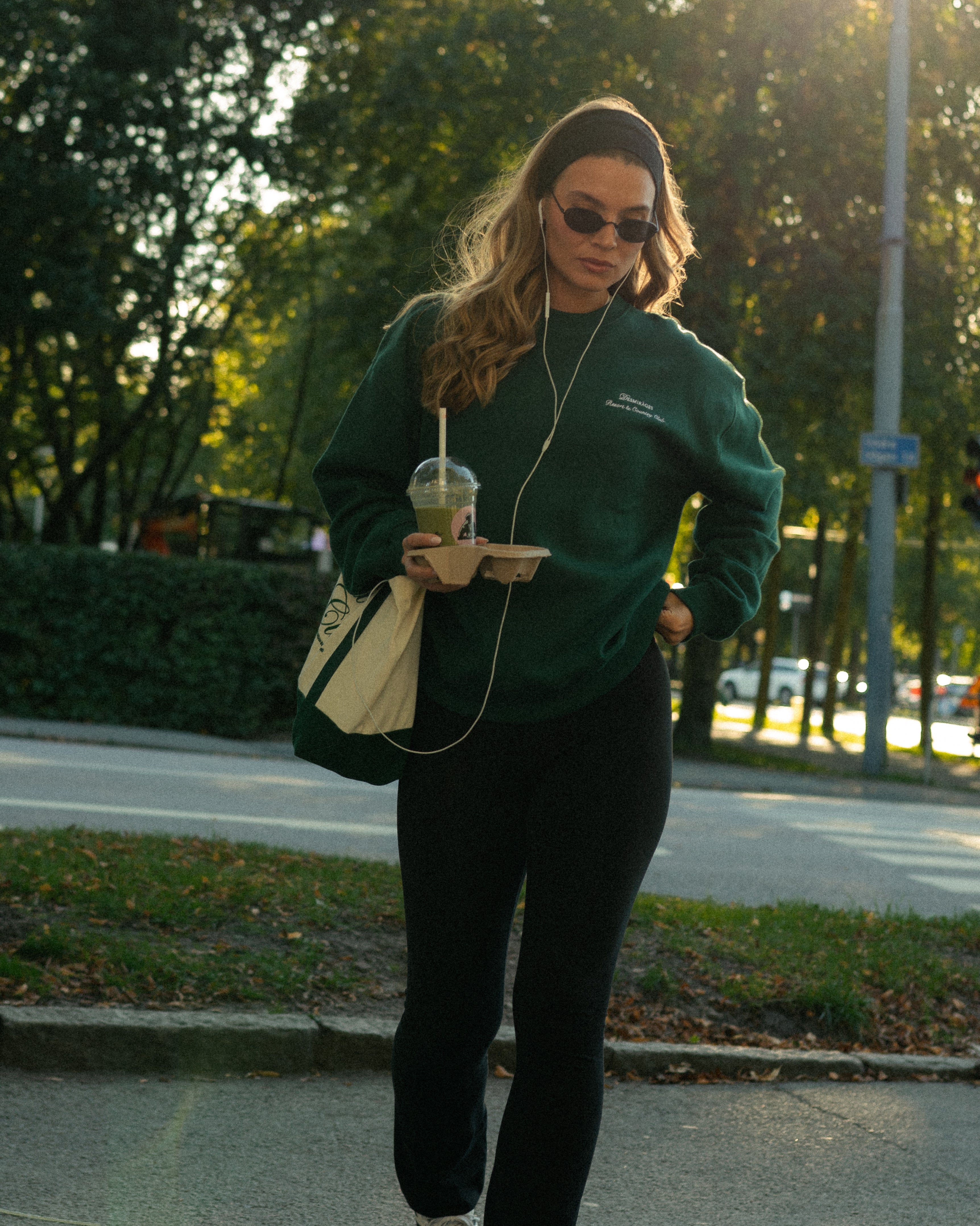 Dark Green Sweater for women