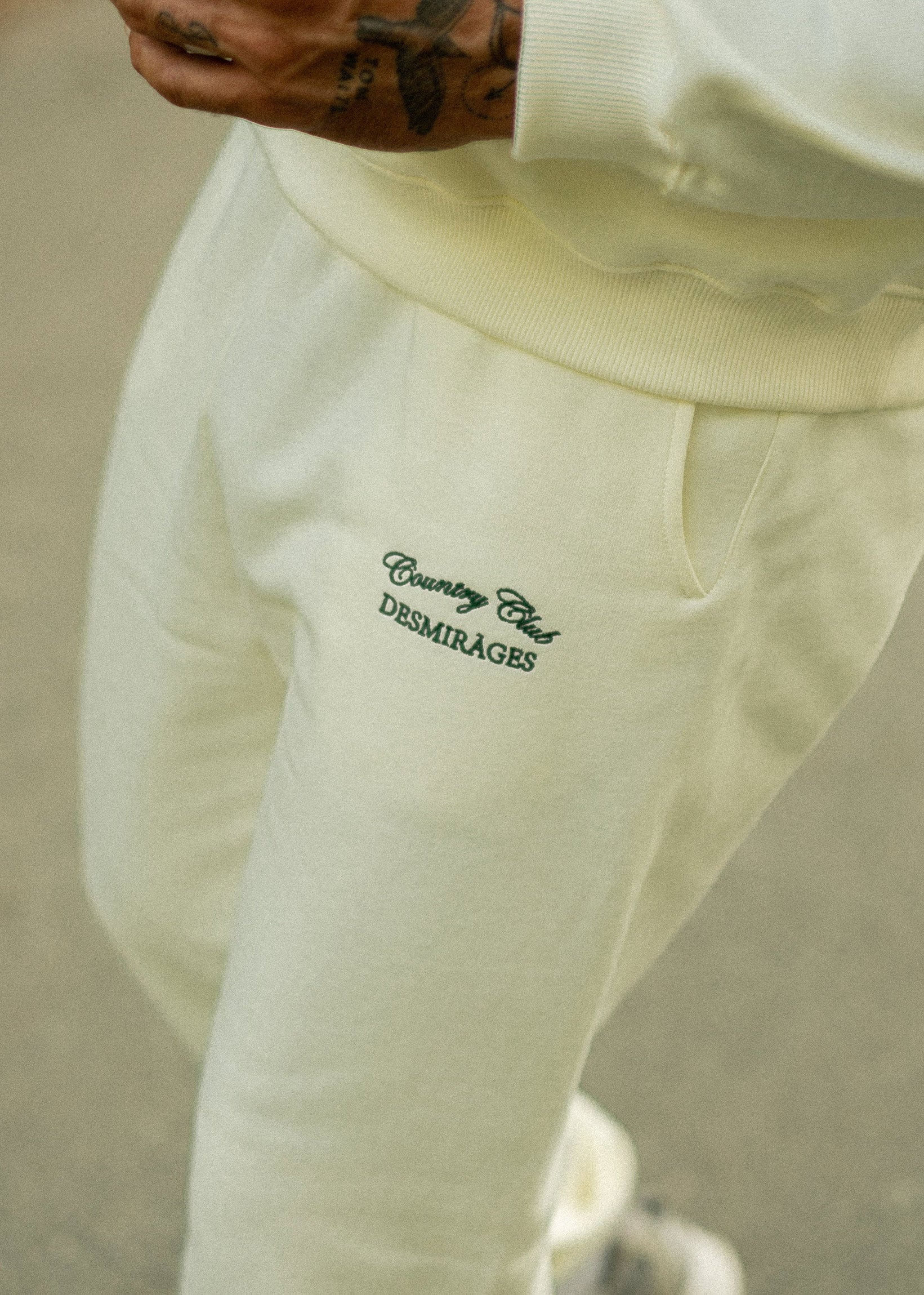 Sweatpants for men cream
