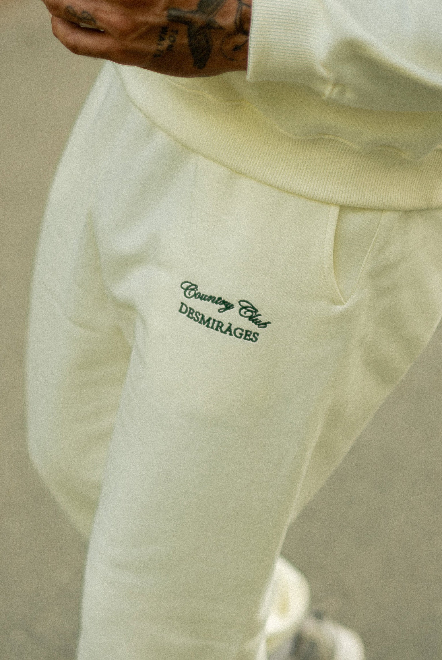 Sweatpants for men cream