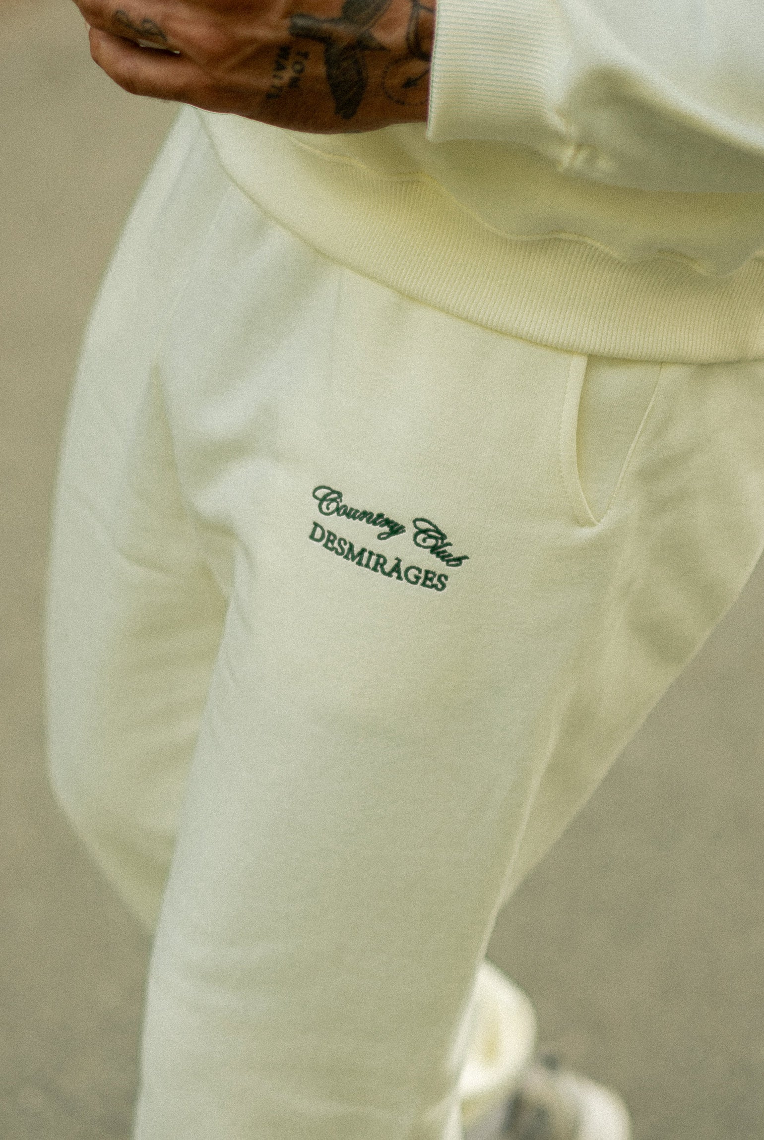 Sweatpants for men cream