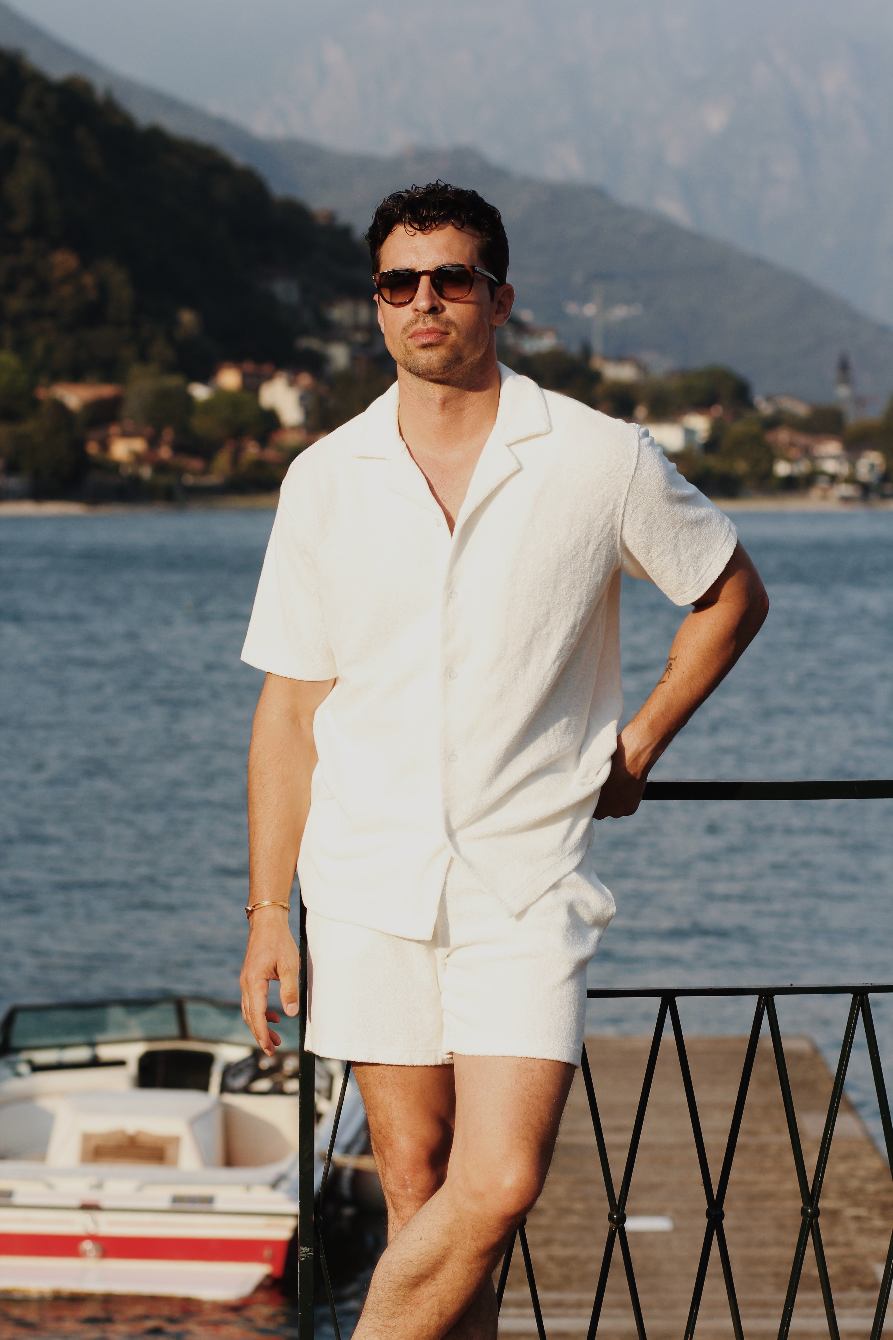 White Terry towelling set
