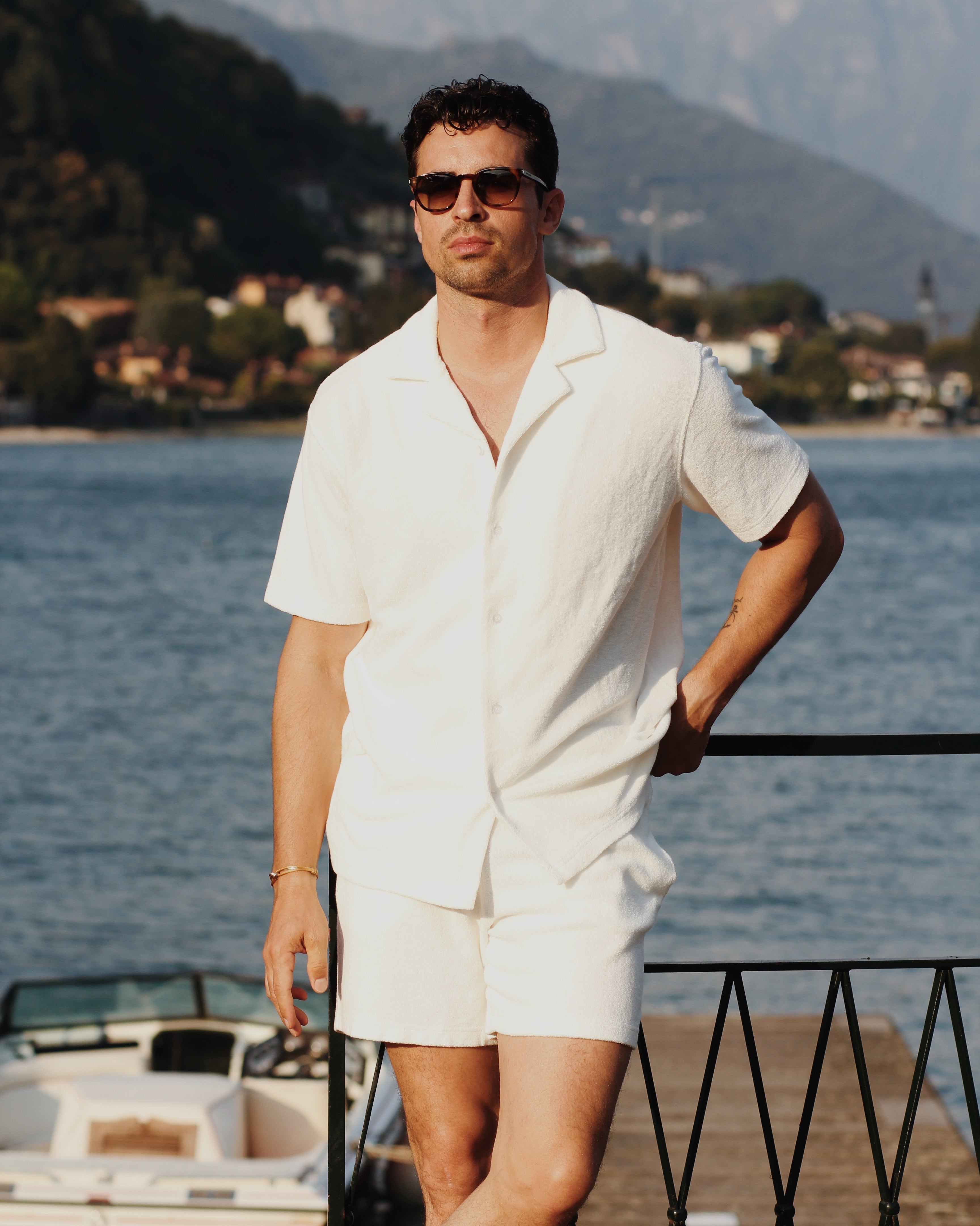 White Terry towelling set