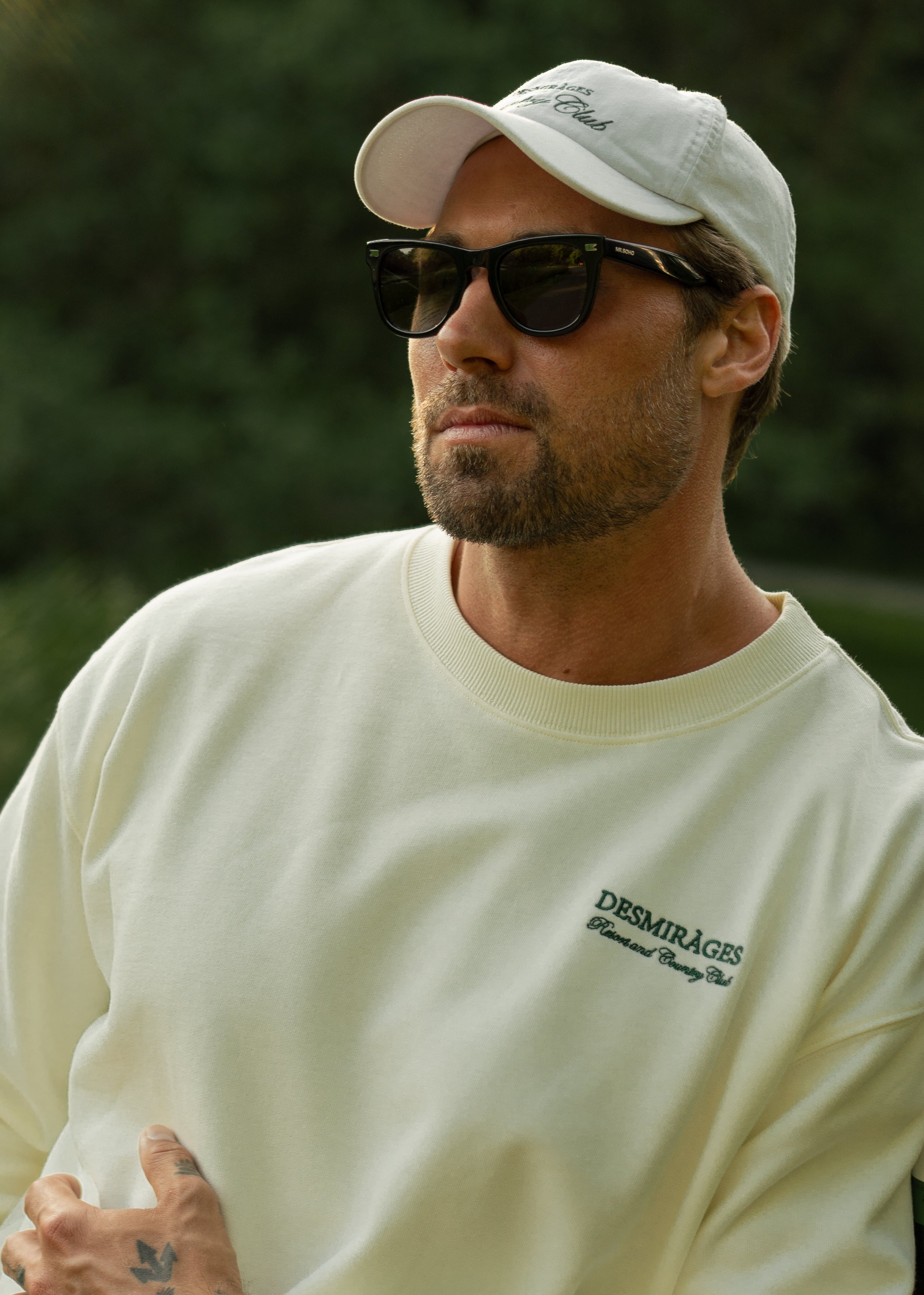 Dad cap white for men