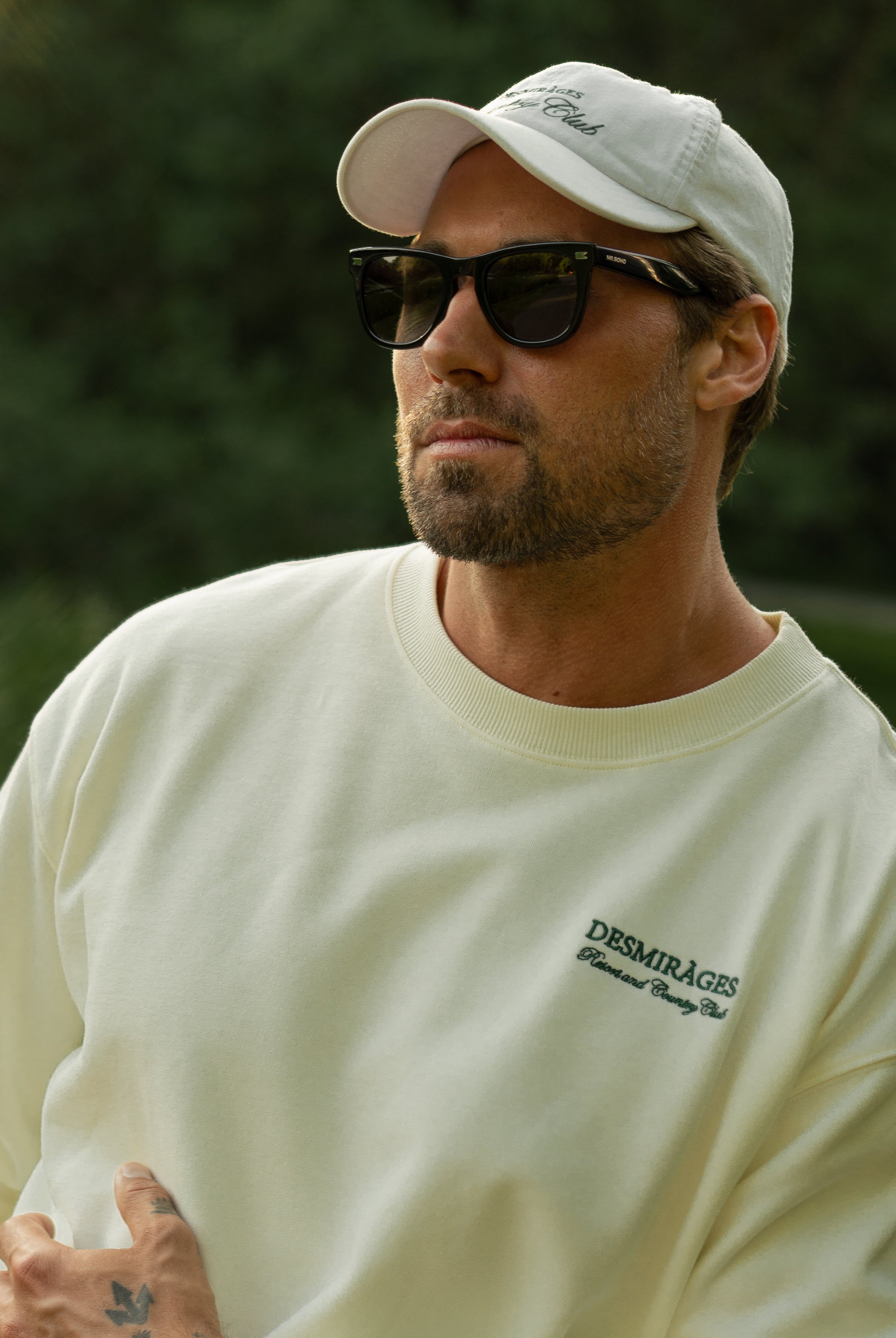 Dad cap white for men