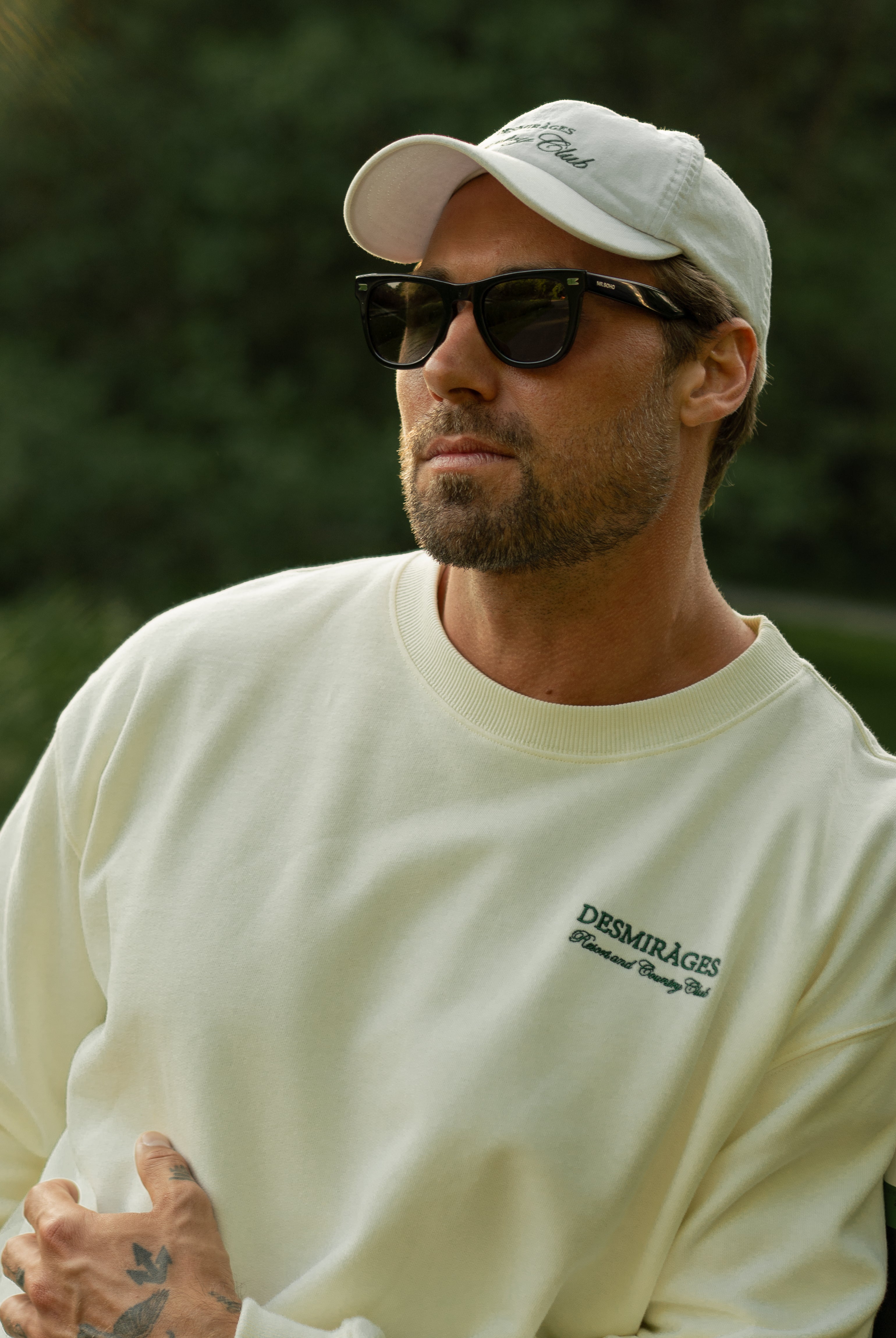 Dad cap white for men