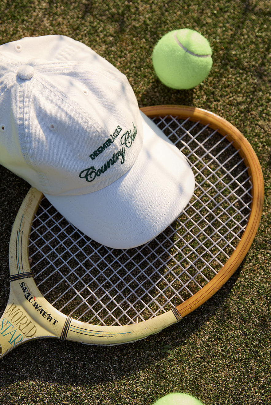 country club dad cap white