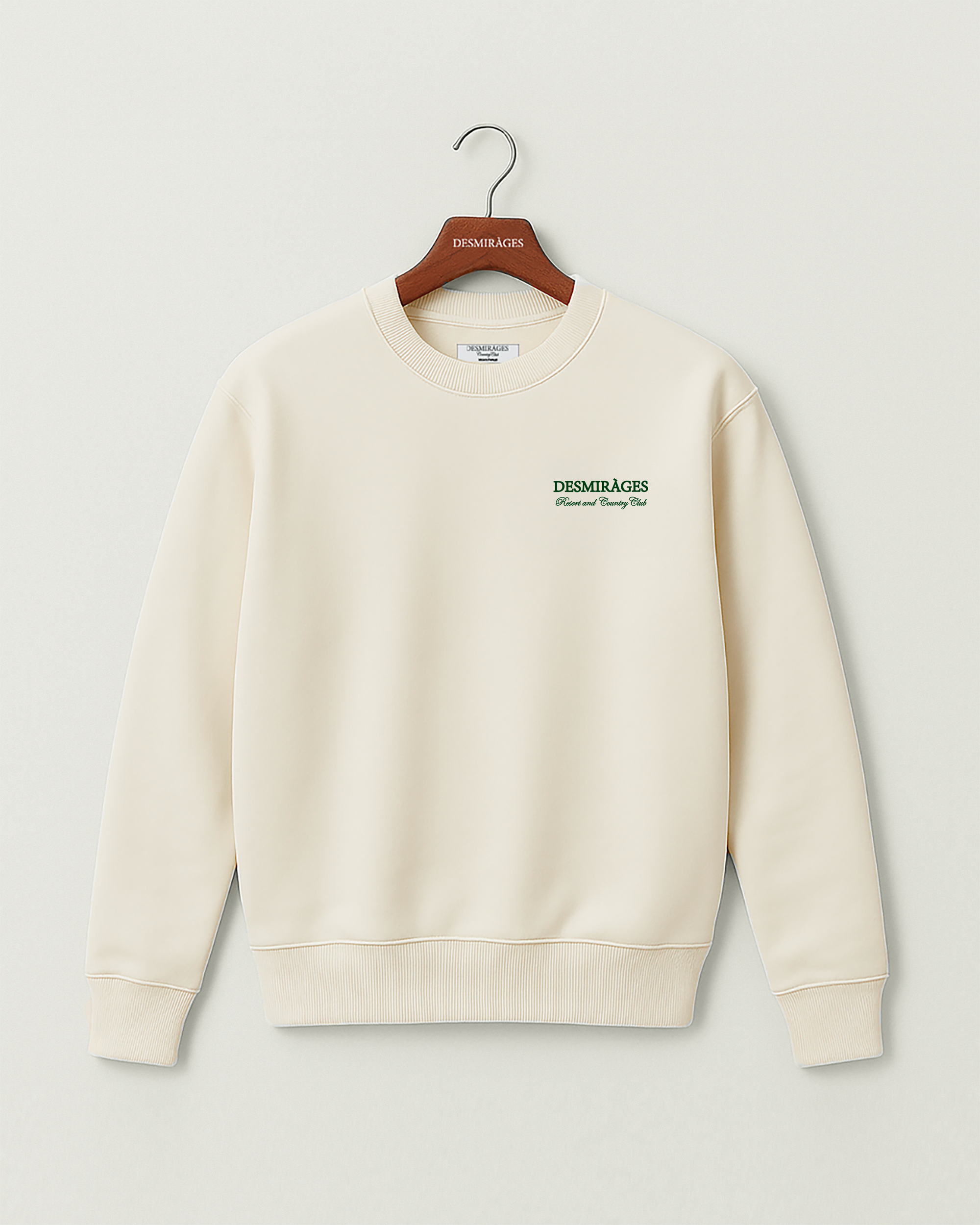 【新品未使用】Lサイズ　ANTI COUNTRY CLUB SWEATSHIRT Oversized Country Club Sweatshirt – Cream | 100% Cotton – DESMIRAGES