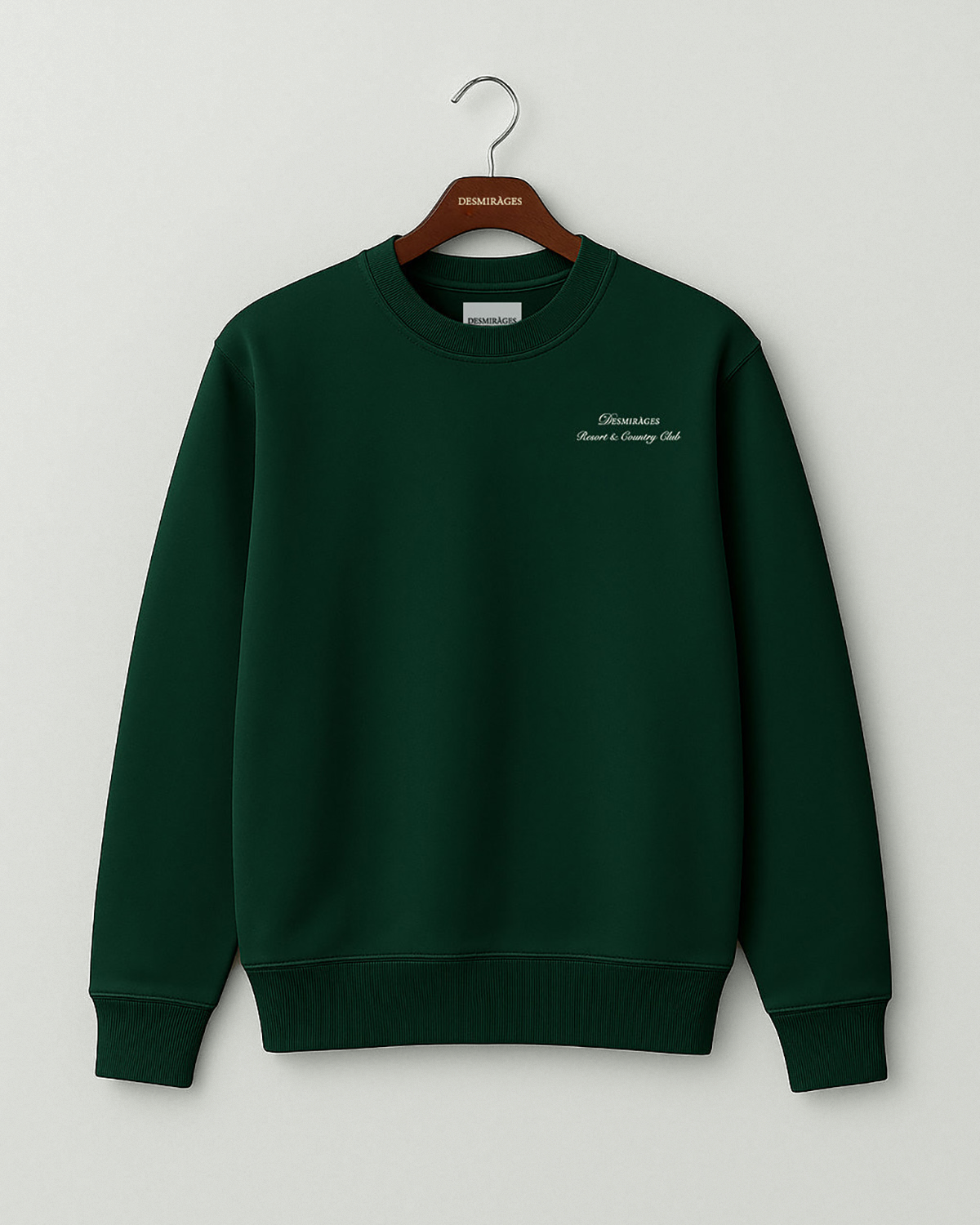 Oversized Clubhouse Sweatshirt in Forest Green – DESMIRAGES
